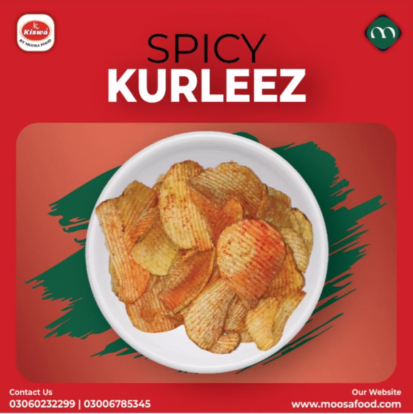 Kurleez Chips spicy (100 gram) from Kiswa by Moosa Food